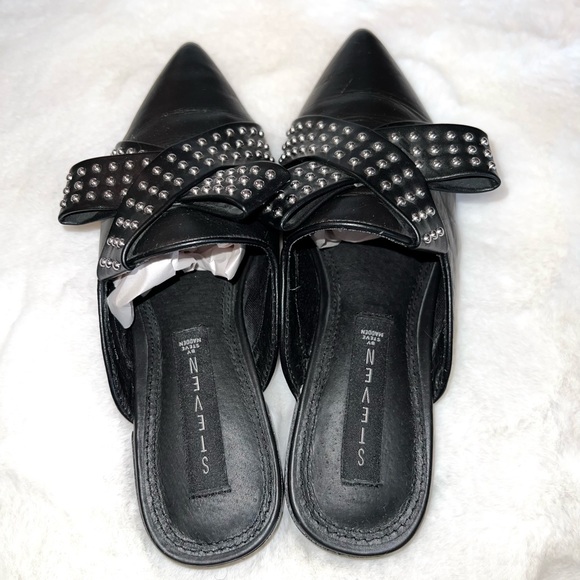 Steve Madden Vander Studs Mules Pointed Toe 7 - Picture 4 of 8